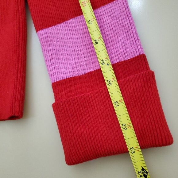 Tuckernuck Hyacinth House Red and Pink Colorblock Remi Turtleneck Size Small - Picture 9 of 13